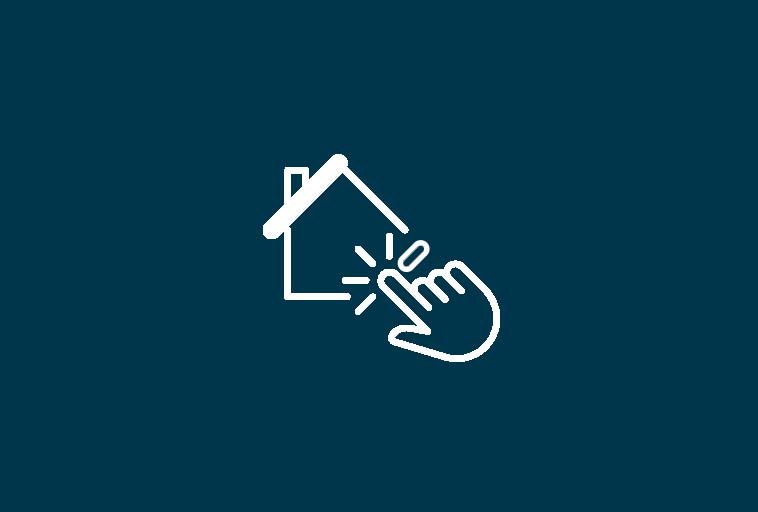 hand clicking home Icon